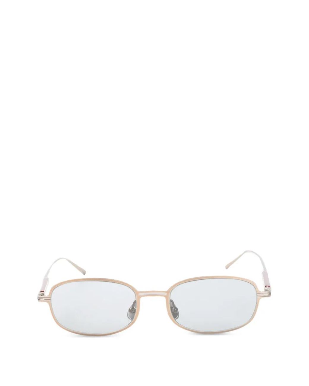 Brunello Cucinelli White Lunettes De Vue À Monture Rectangulaire