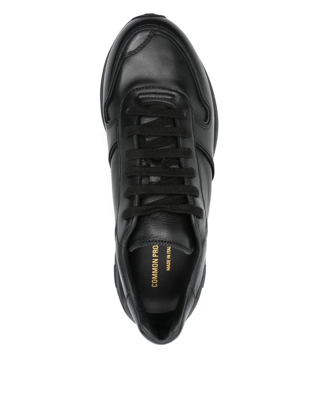 Common Projects Black Leather Sneakers for men
