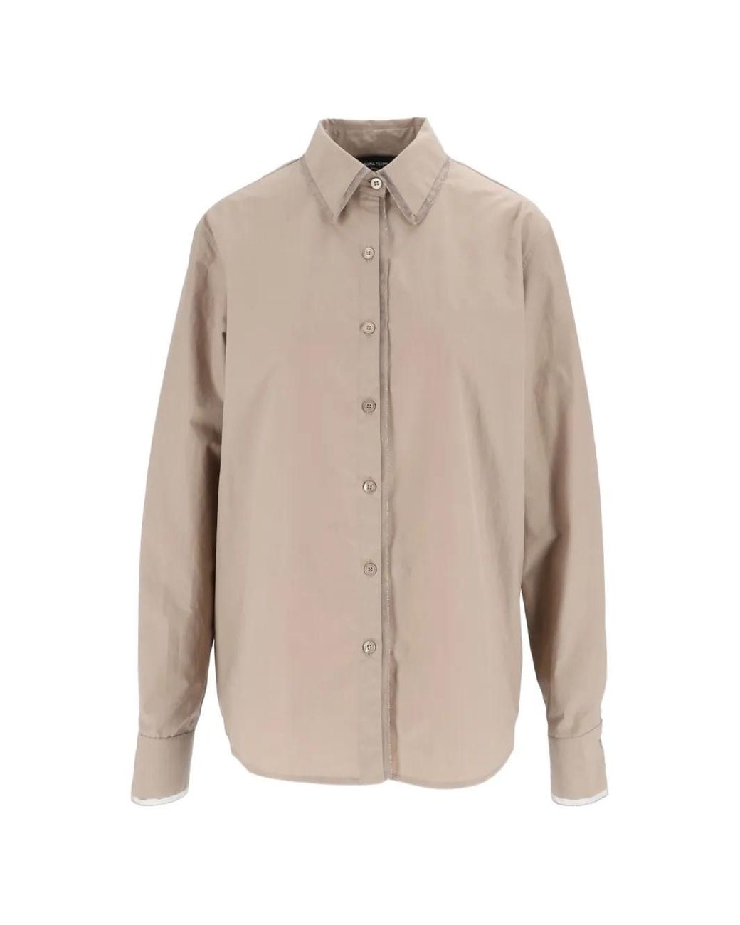Fabiana Filippi Natural Button-Up Shirt