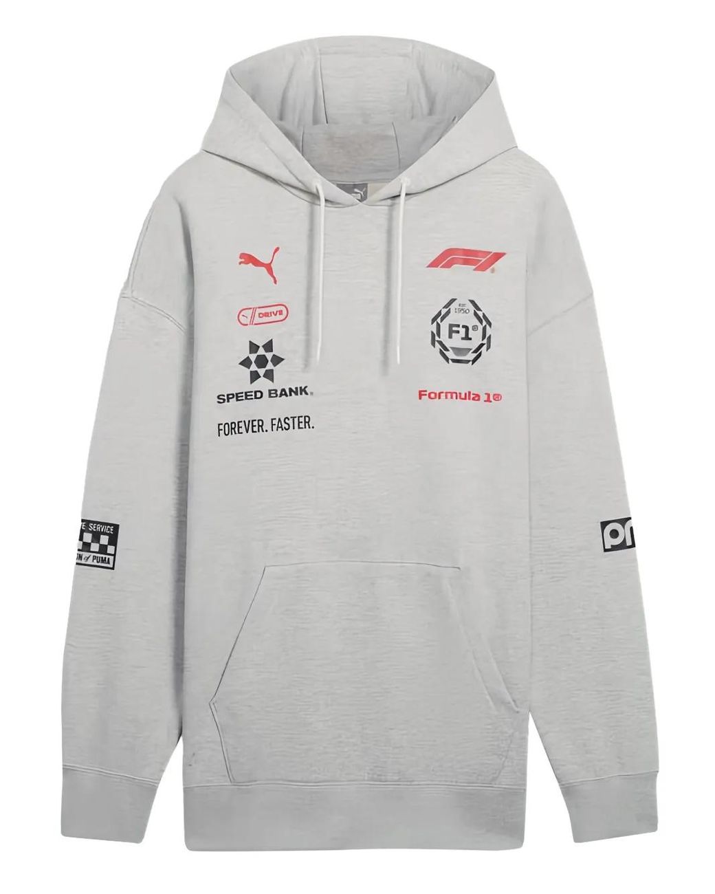 PUMA Gray X F1 Racing Motorsport Hoodie for men
