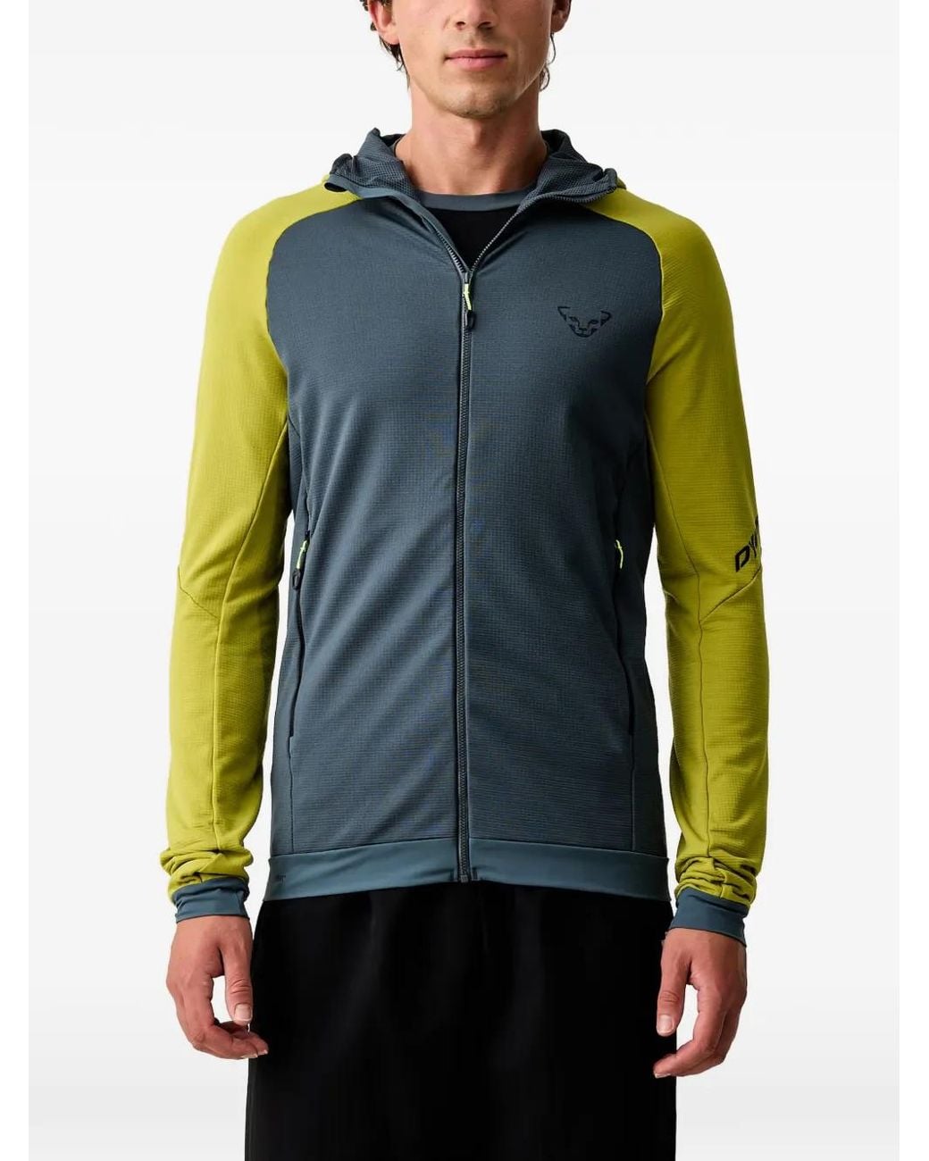 Dynafit Blue Logo-Print Zip-Up Hoodie for men