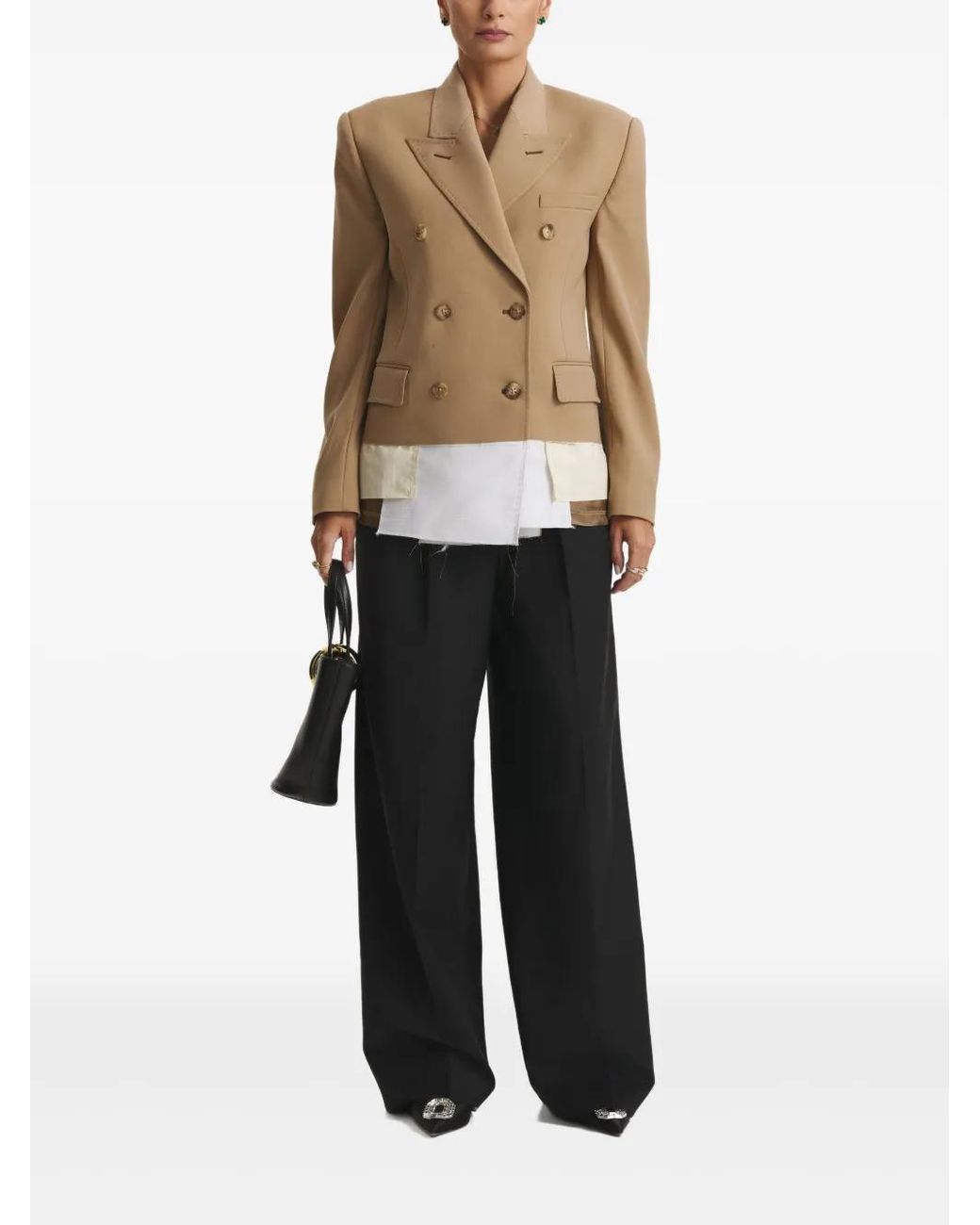 CuAnna Natural Margie Double-Breasted Jacket