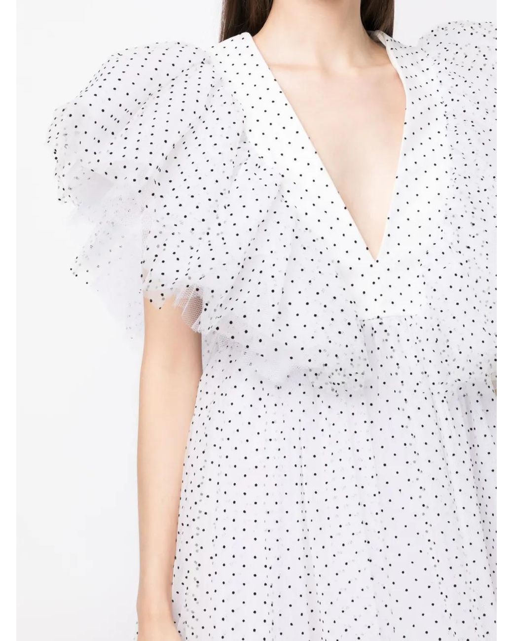 Vestido Acampanado Tabetha Macgraw de color White