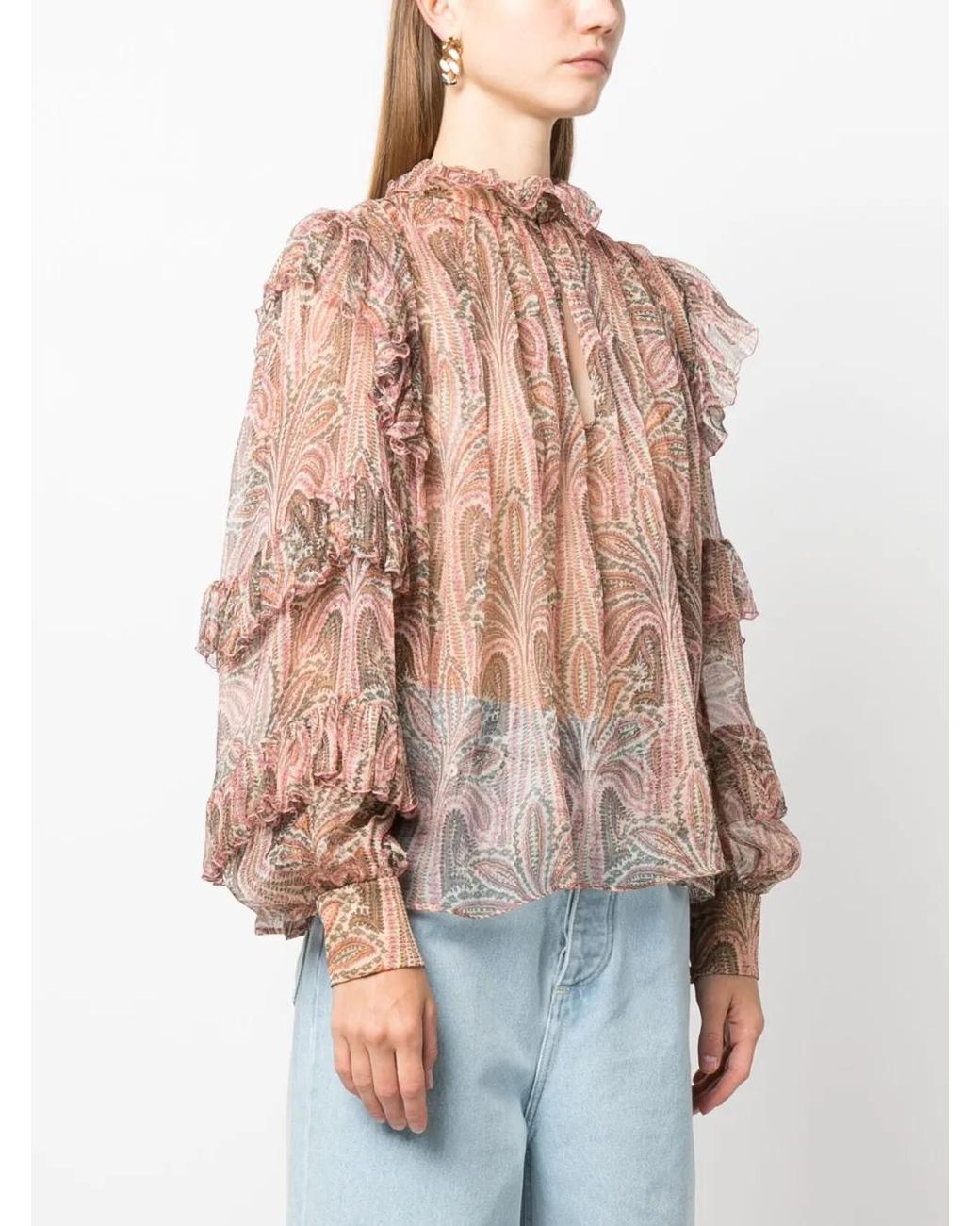 Etro Pink Silk Top