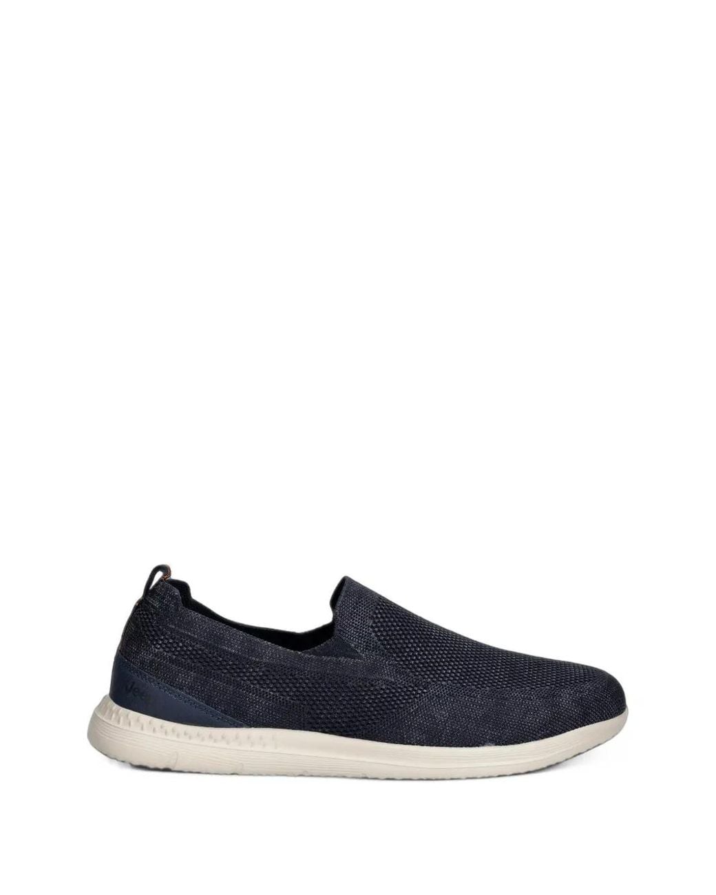 Jeep Blue Knit Slip-On Sneakers for men