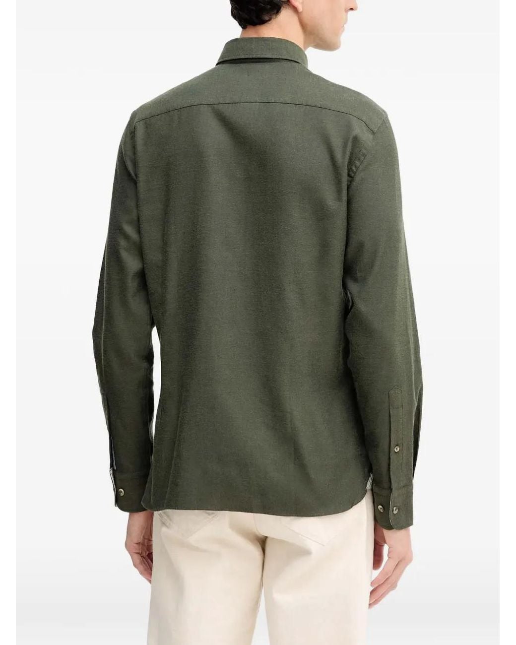 Hackett Green Button-Up Shirt for men