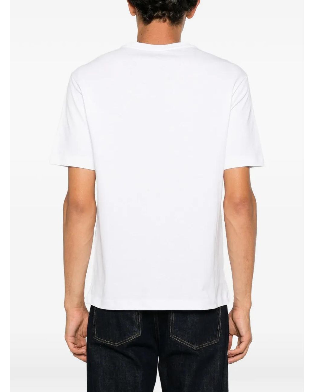 Emporio Armani White Regular Fit T-Shirts for men