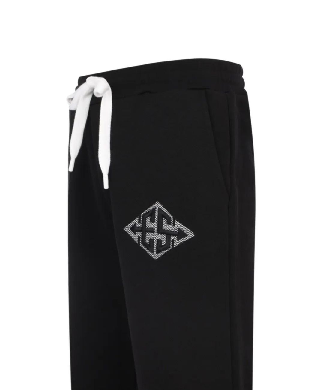 Exit Society Black Xxx Logo-Print Drawstring Track Pants for men