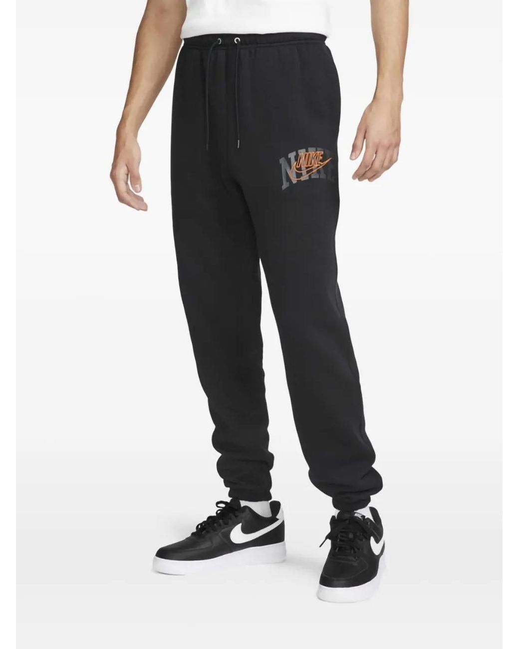 Nike Black Club Fleece Track Pants for men