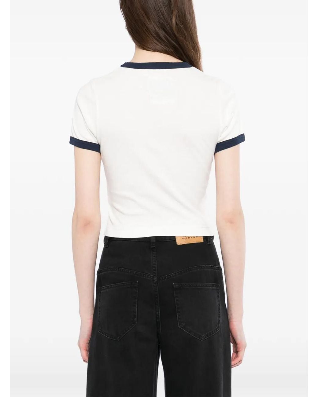 Maison Mihara Yasuhiro White Fruit Printed Ringer Mini T-Shirt