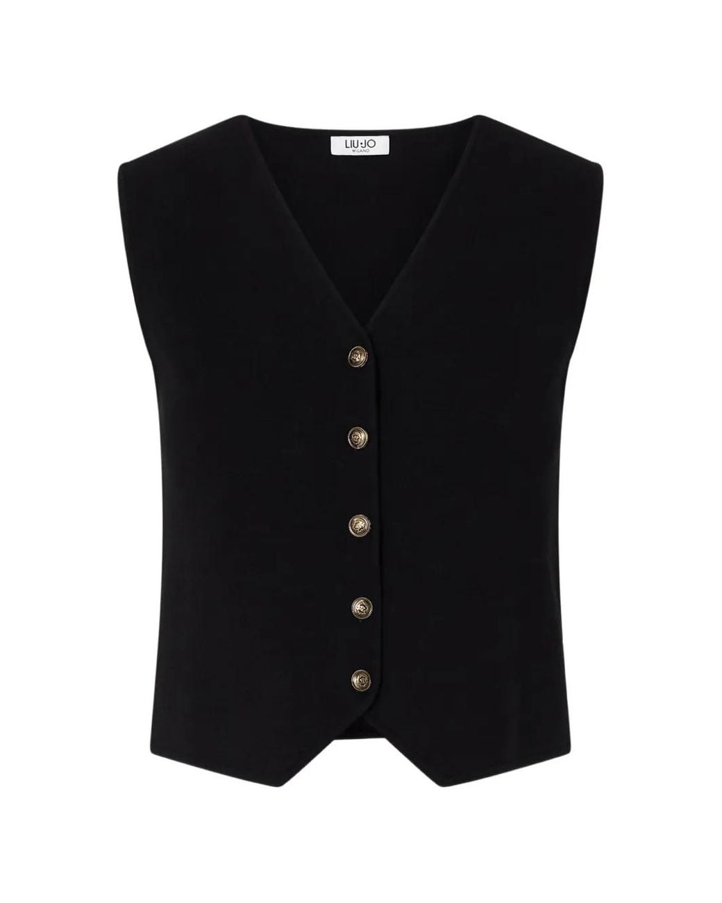 Liu Jo Black Pullunder Aus Strick