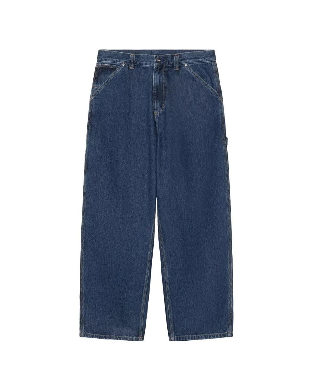 Carhartt Blue Belmont Back-Buckle Jeans for men