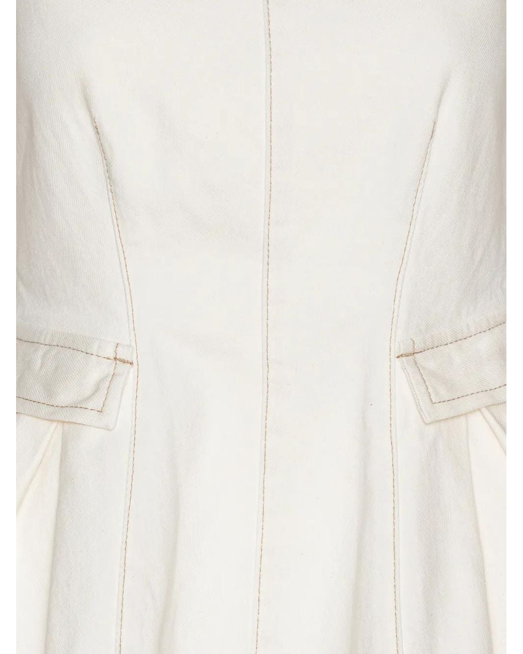 ROTATE BIRGER CHRISTENSEN White Peplum Blouse