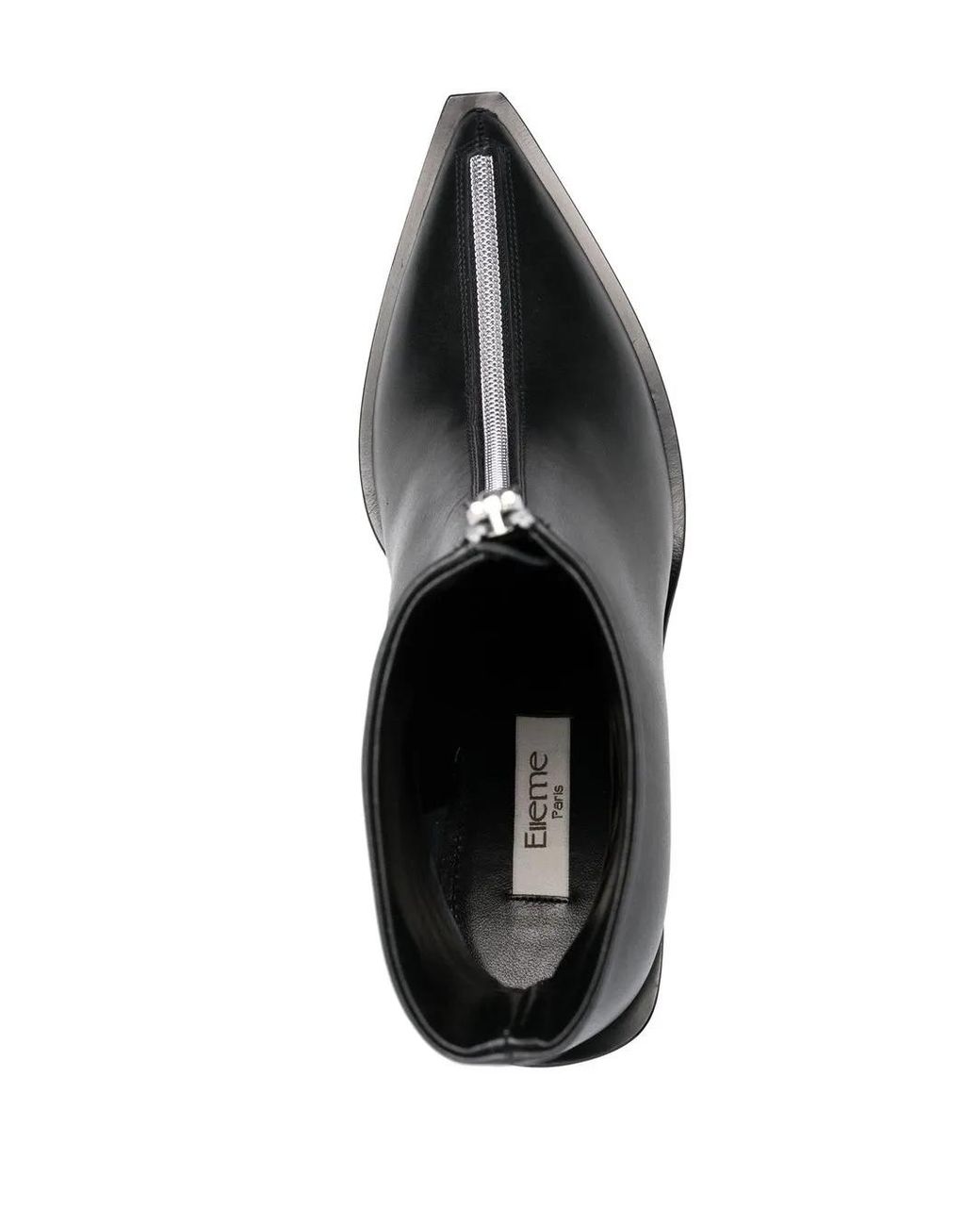 Elleme Black Sculpted-Heel Ankle Boots