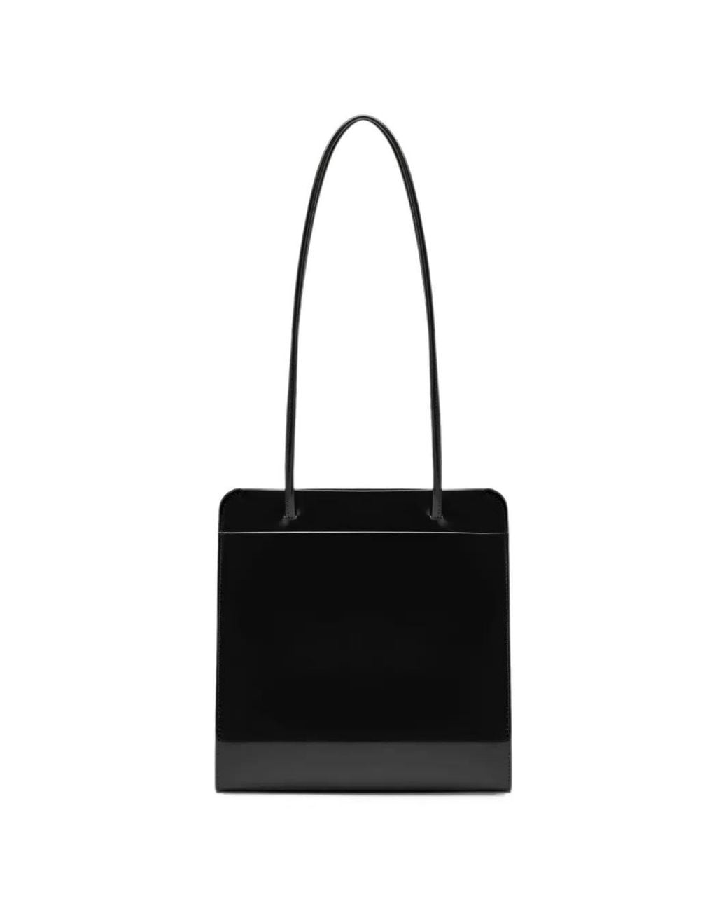 Faune Black Lisse Tote Bag