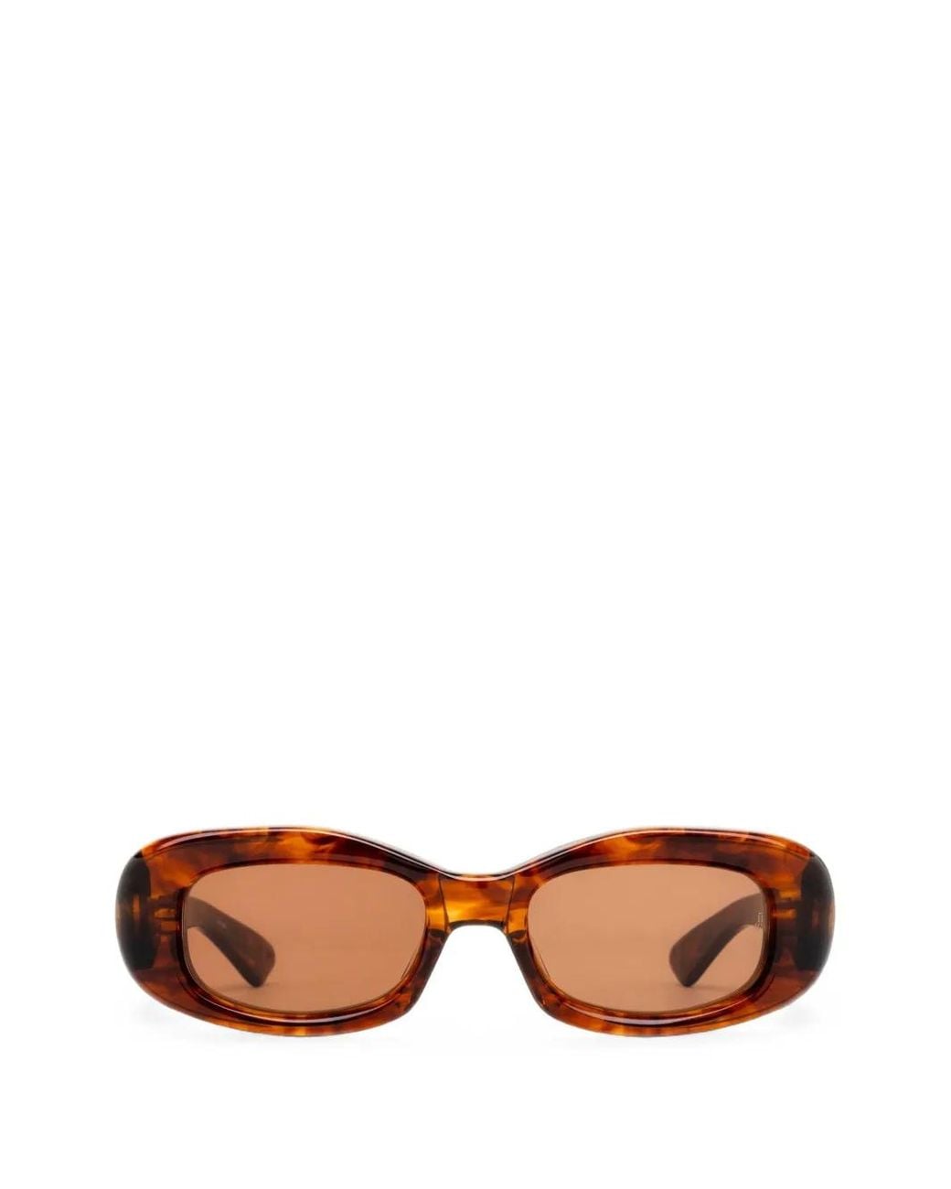 Jacques Marie Mage Brown Ann Rectangle-Frame Sunglasses