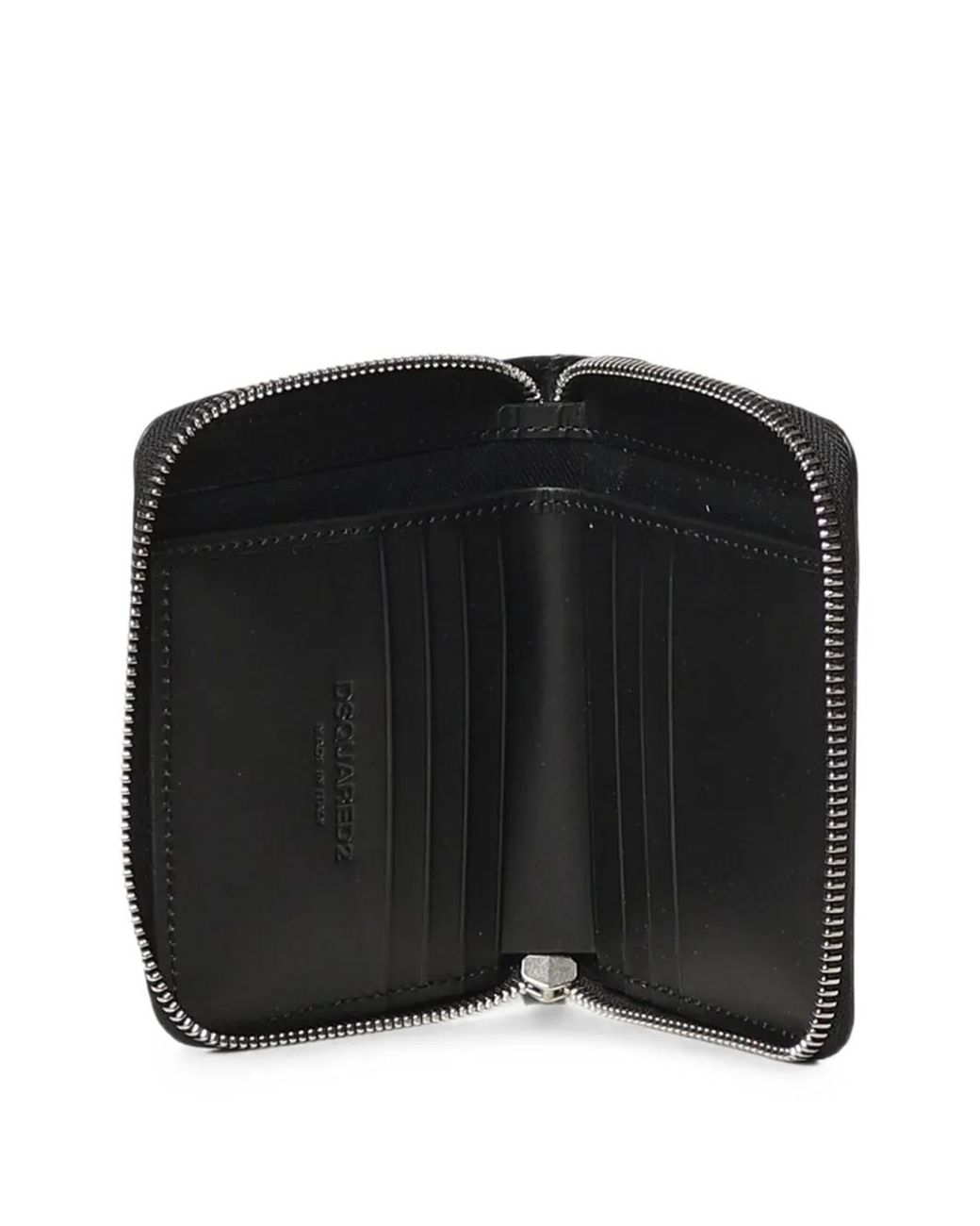 DSquared² Black Portefeuille À Design Embossé for men