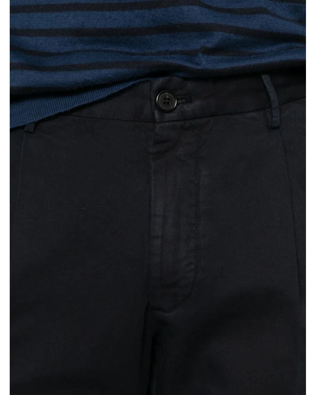 Incotex Blue Pleated Trousers for men