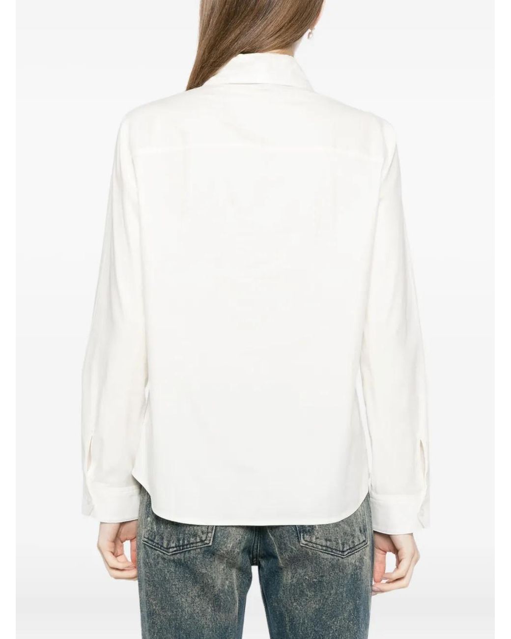 Reformation White Alfie Shirt