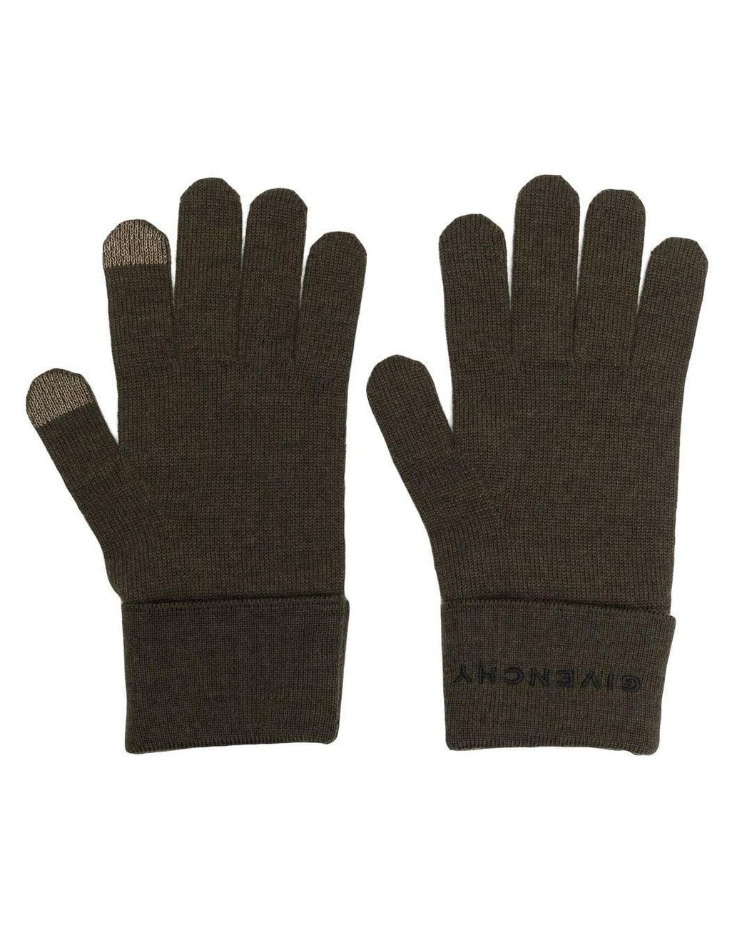 Givenchy 4g Motif Wool Gloves in Black for Men | Lyst