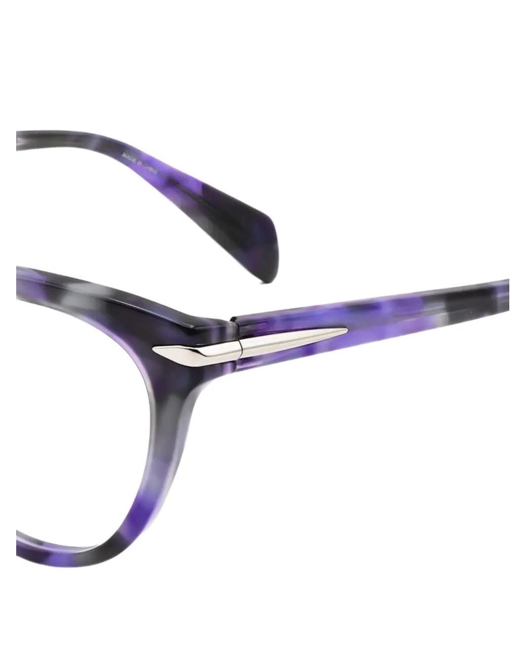 Rag & Bone Multicolor Tortoiseshell-Effect Round-Frame Glasses