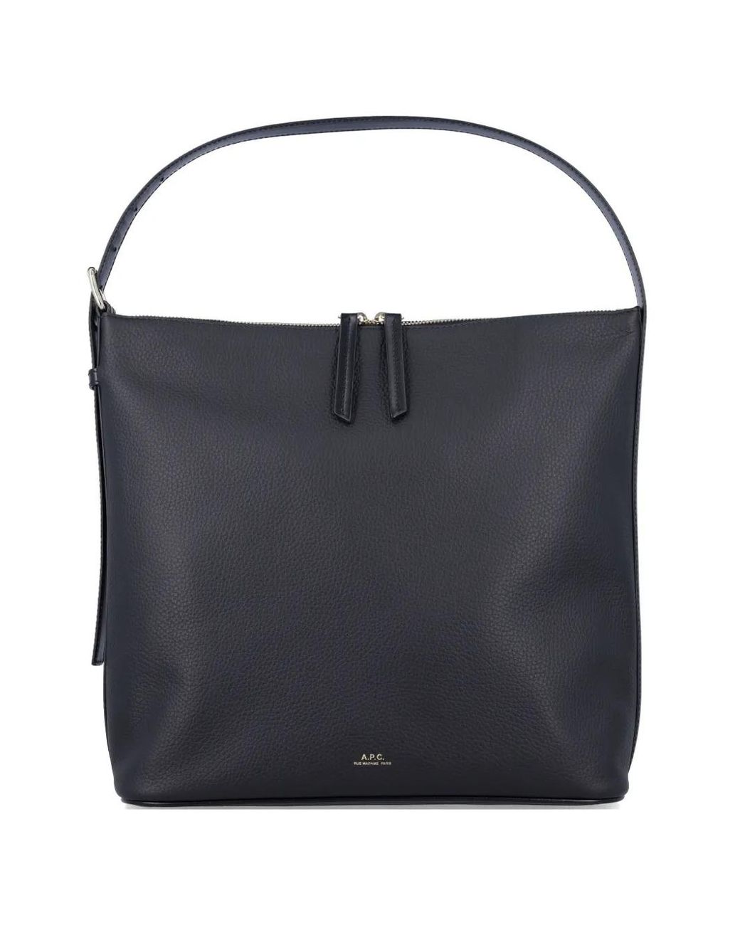 A.P.C. Black Vera Leather Shoulder Bag