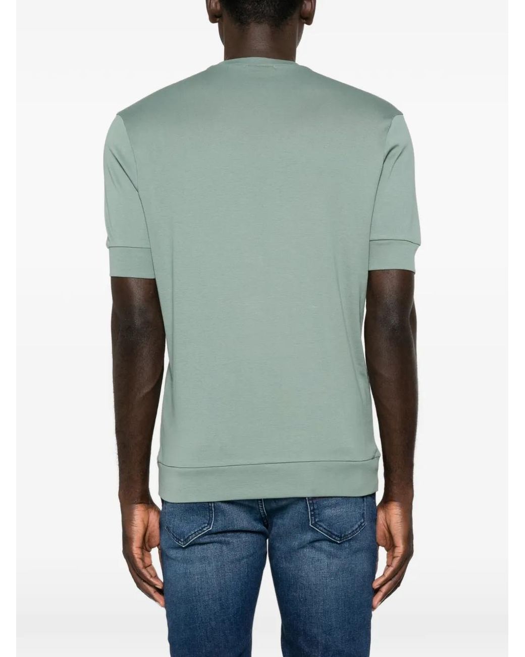 STEFAN BRANDT Green Crew-Neck T-Shirt for men