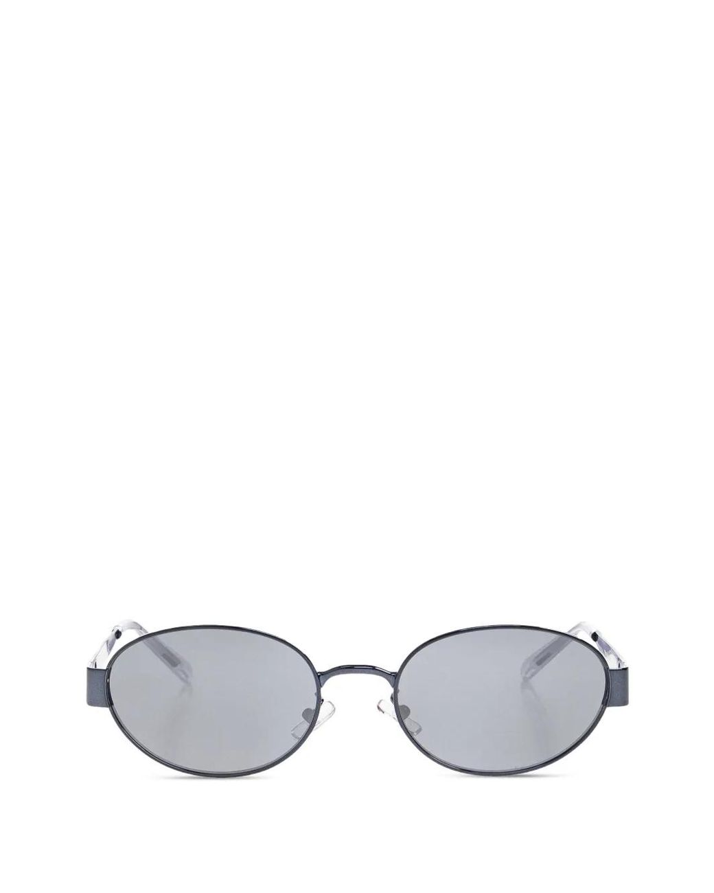 Tory Burch White Oval-Frame Sunglasses