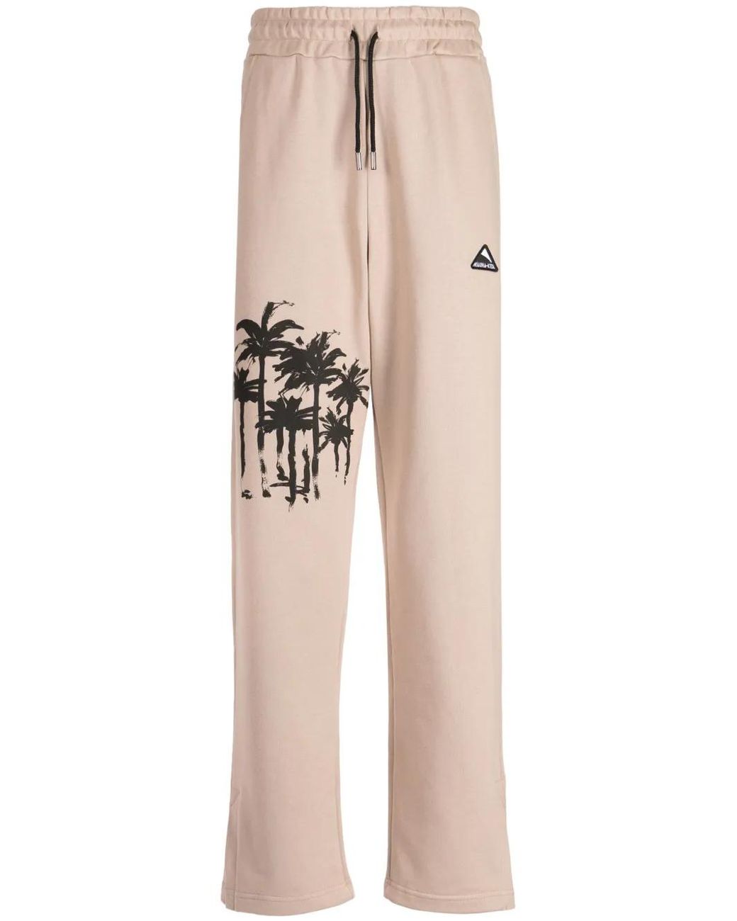Mauna Kea Natural Logo-Appliqué Cotton Track Pants for men