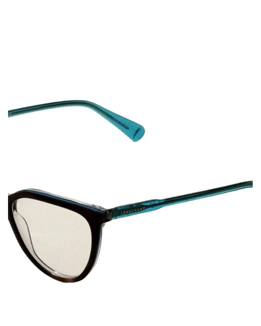 Longchamp White Tortoiseshell-Effect Cat-Eye Glasses