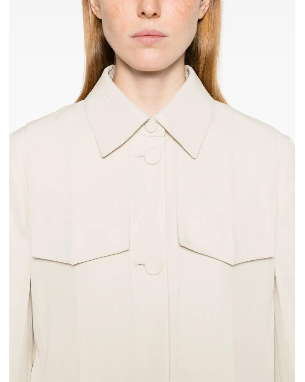 Fendi Natural Twill Cropped Jacket