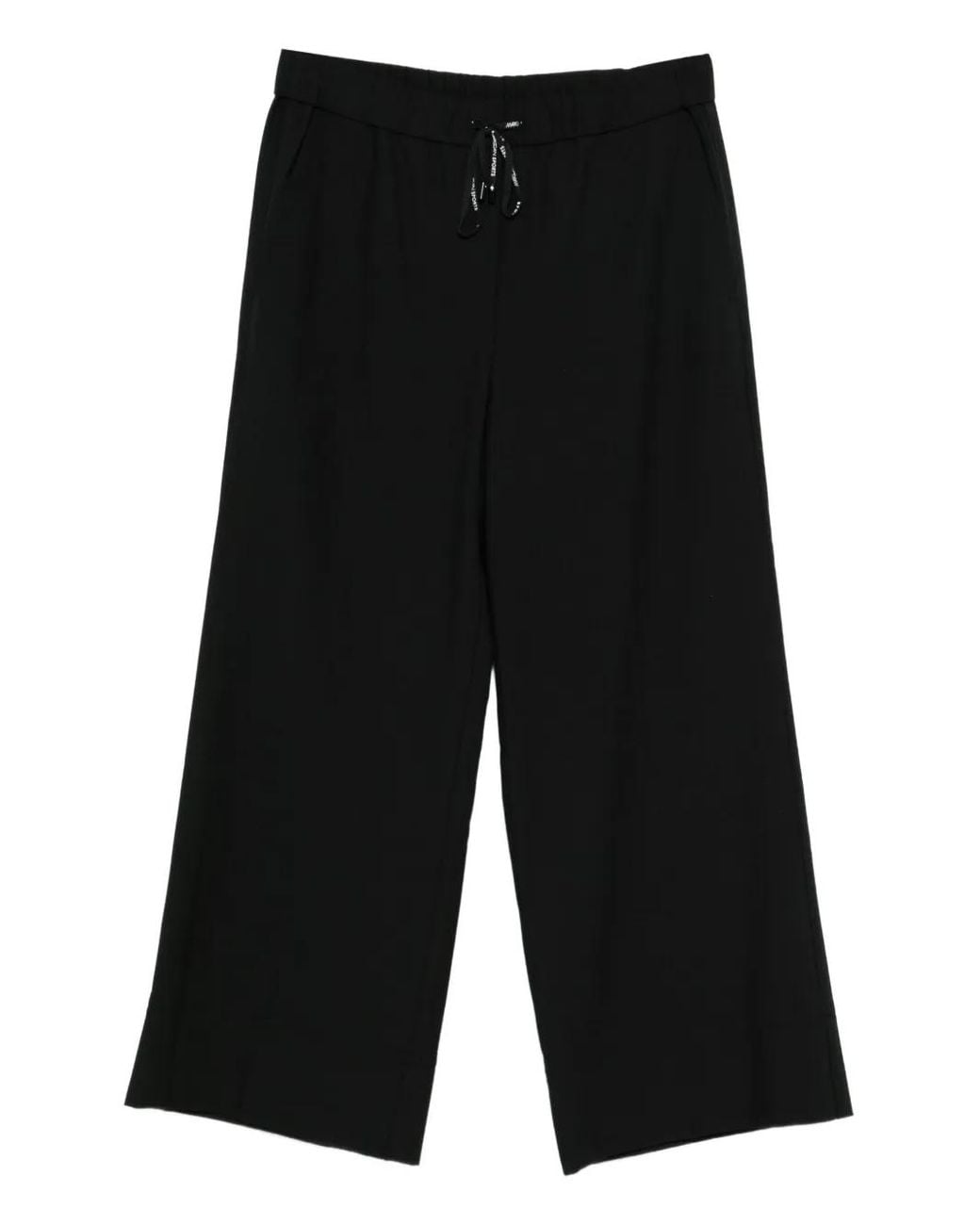 Marc Cain Black Welkom Drawstring-Waist Trousers