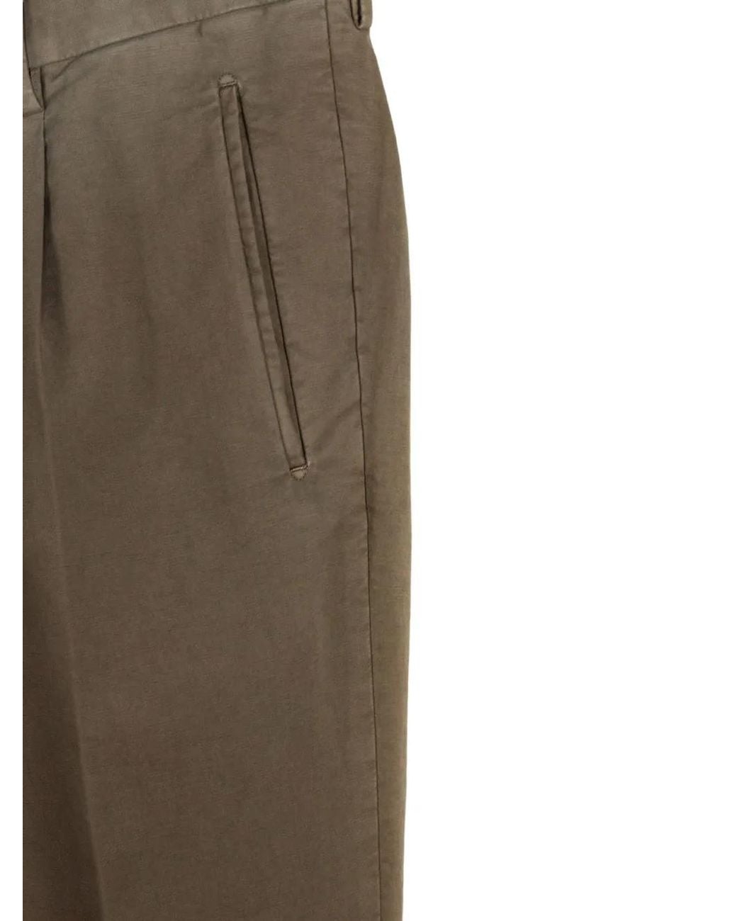 Incotex Gray Pantalon En Serge À Plis for men