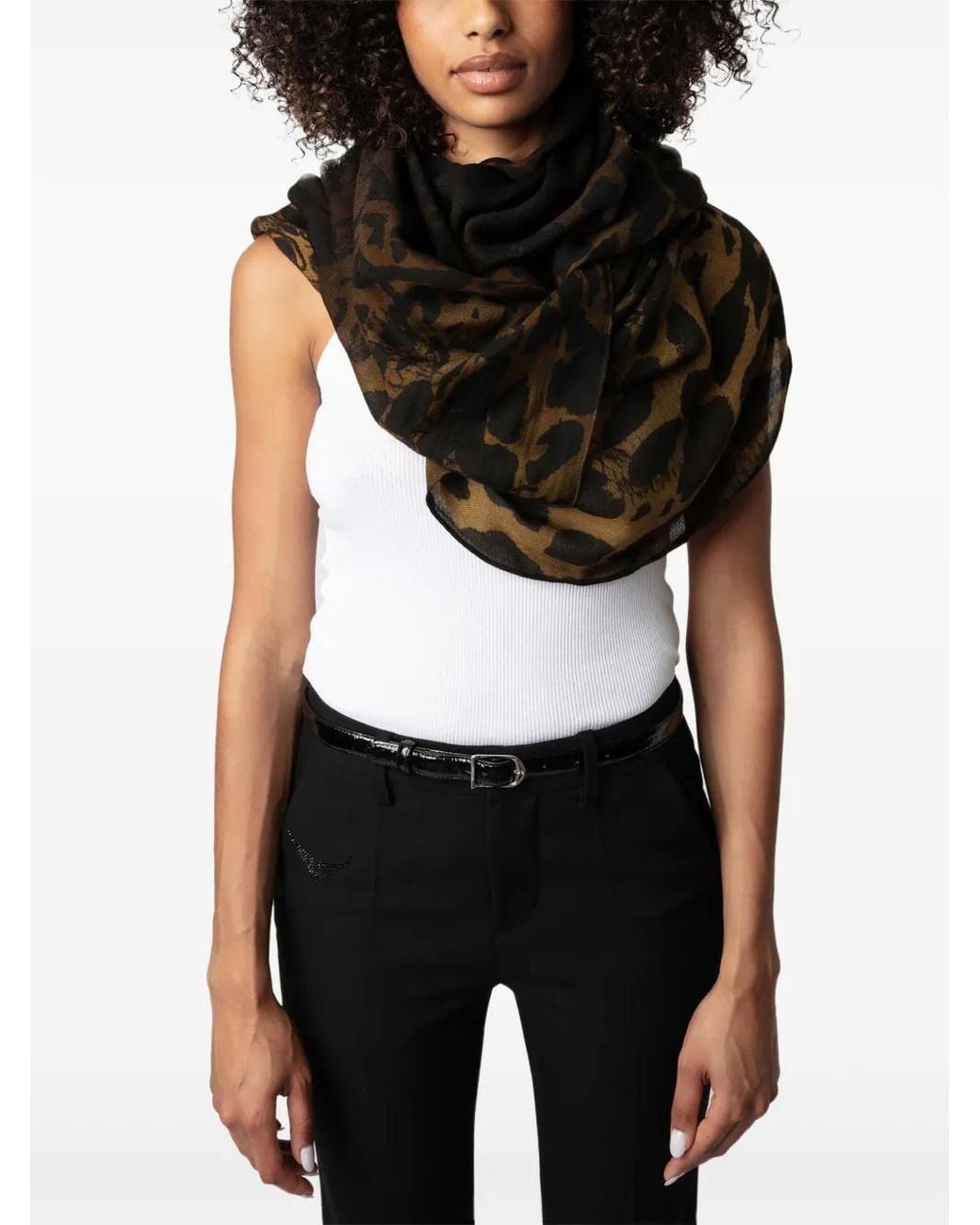 Zadig & Voltaire Black Judy Scarf