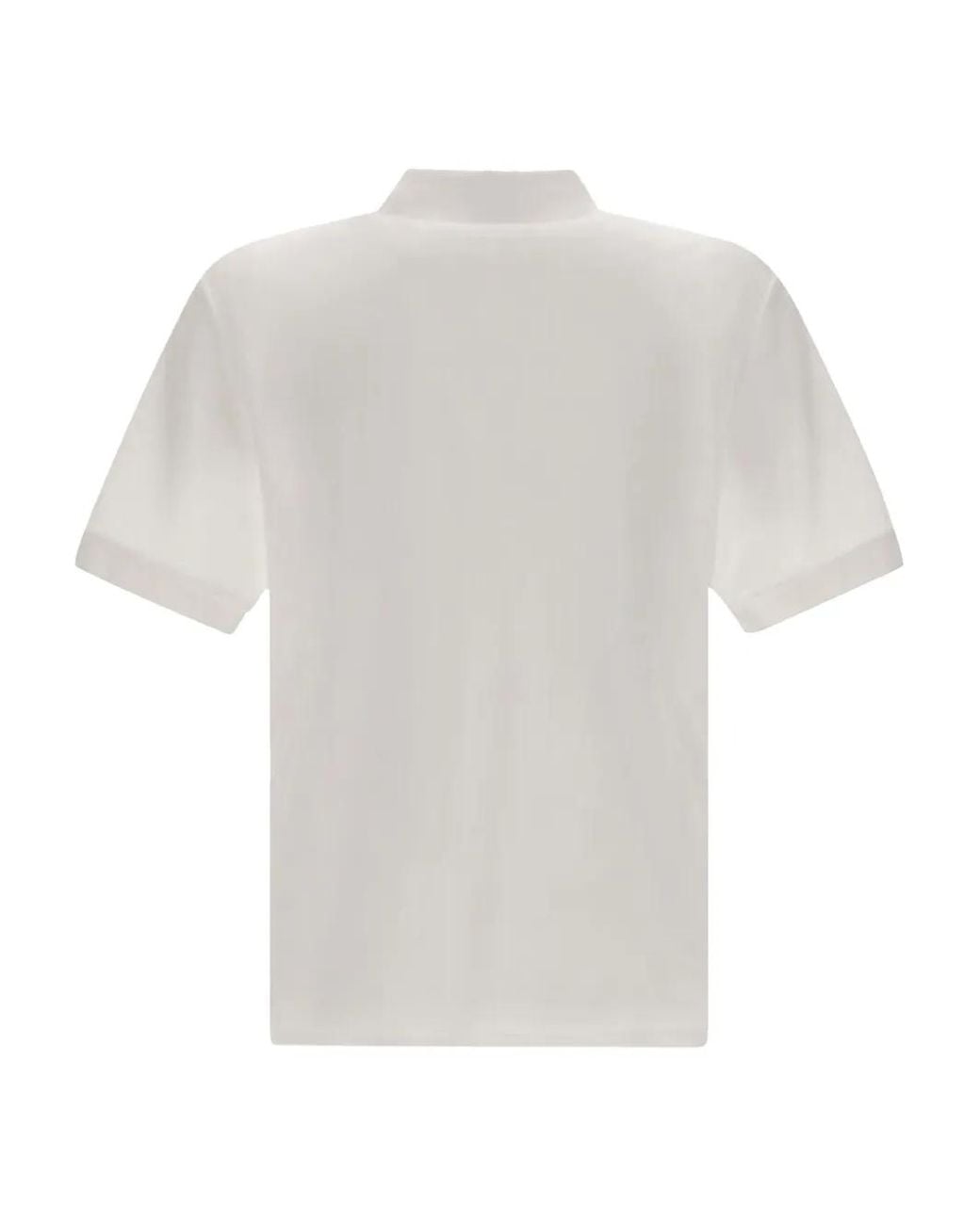 Herno White Logo Cotton Polo Shirt for men