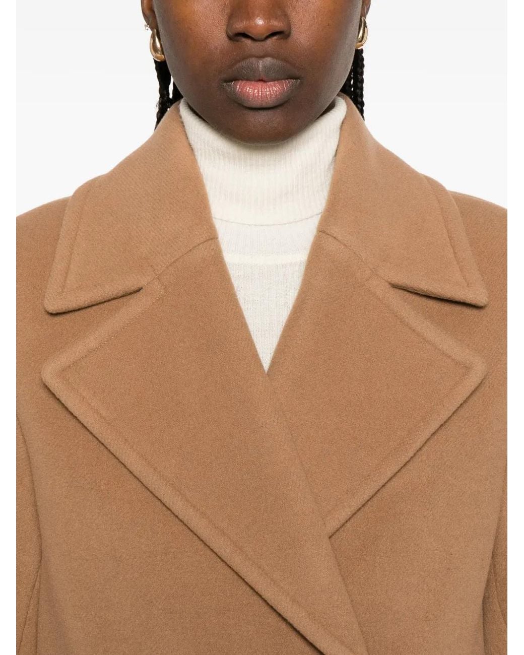 Gant Brown Notch-Lapels Peacoat