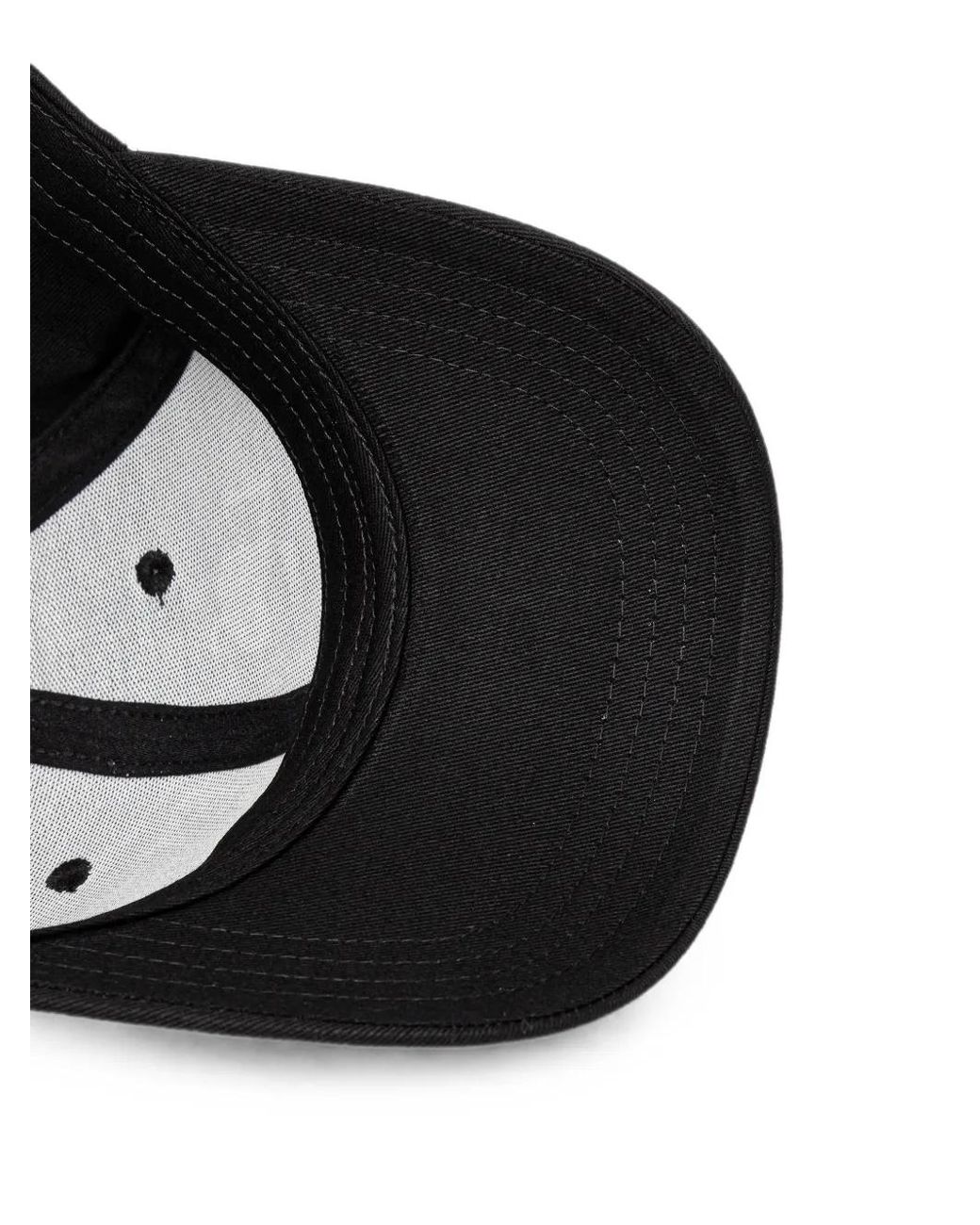 Les Deux Black Embroidered Baseball Cap for men