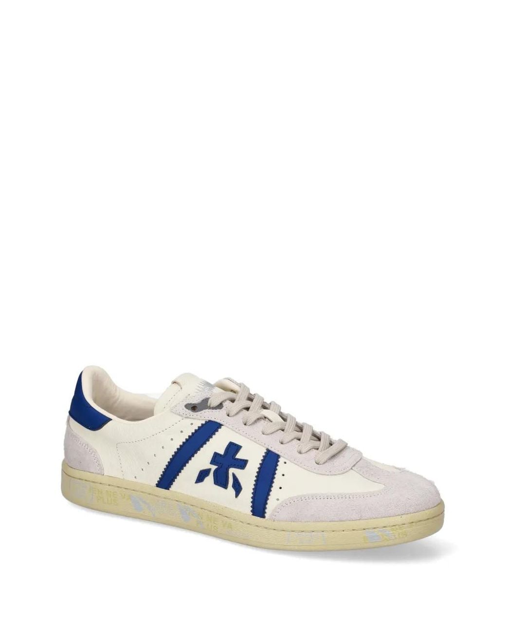Premiata Blue Bonnie Logo-Patch Sneakers for men
