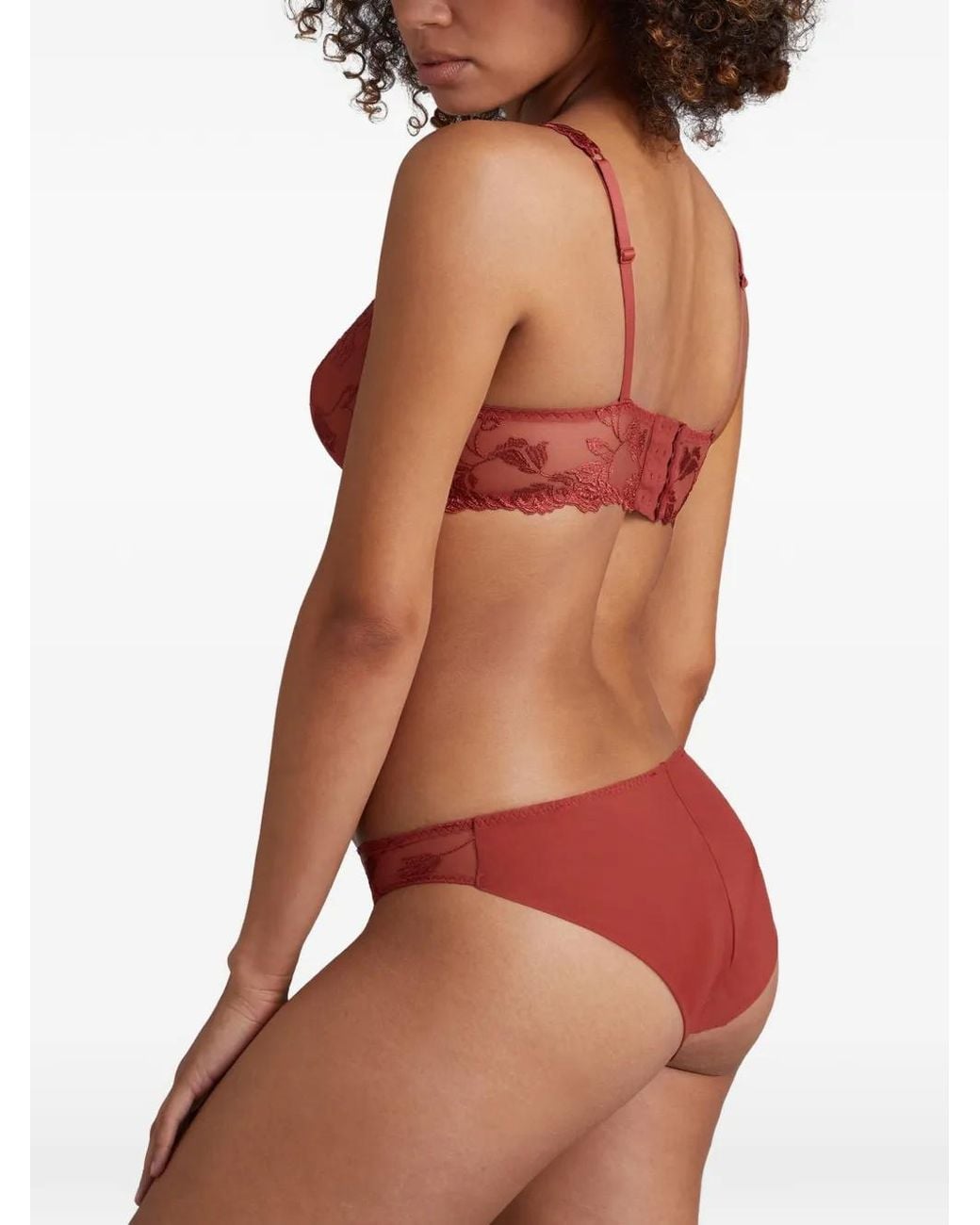 Aubade Red Softessence Triangle Bra