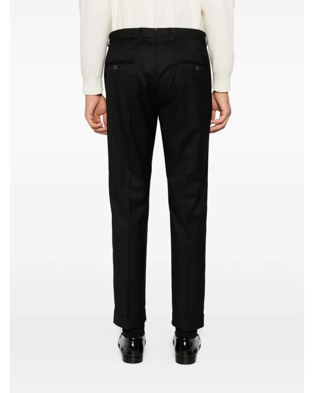 GTA Black Pantalon À Plis Marqués Et Ourlets À Revers Luca for men