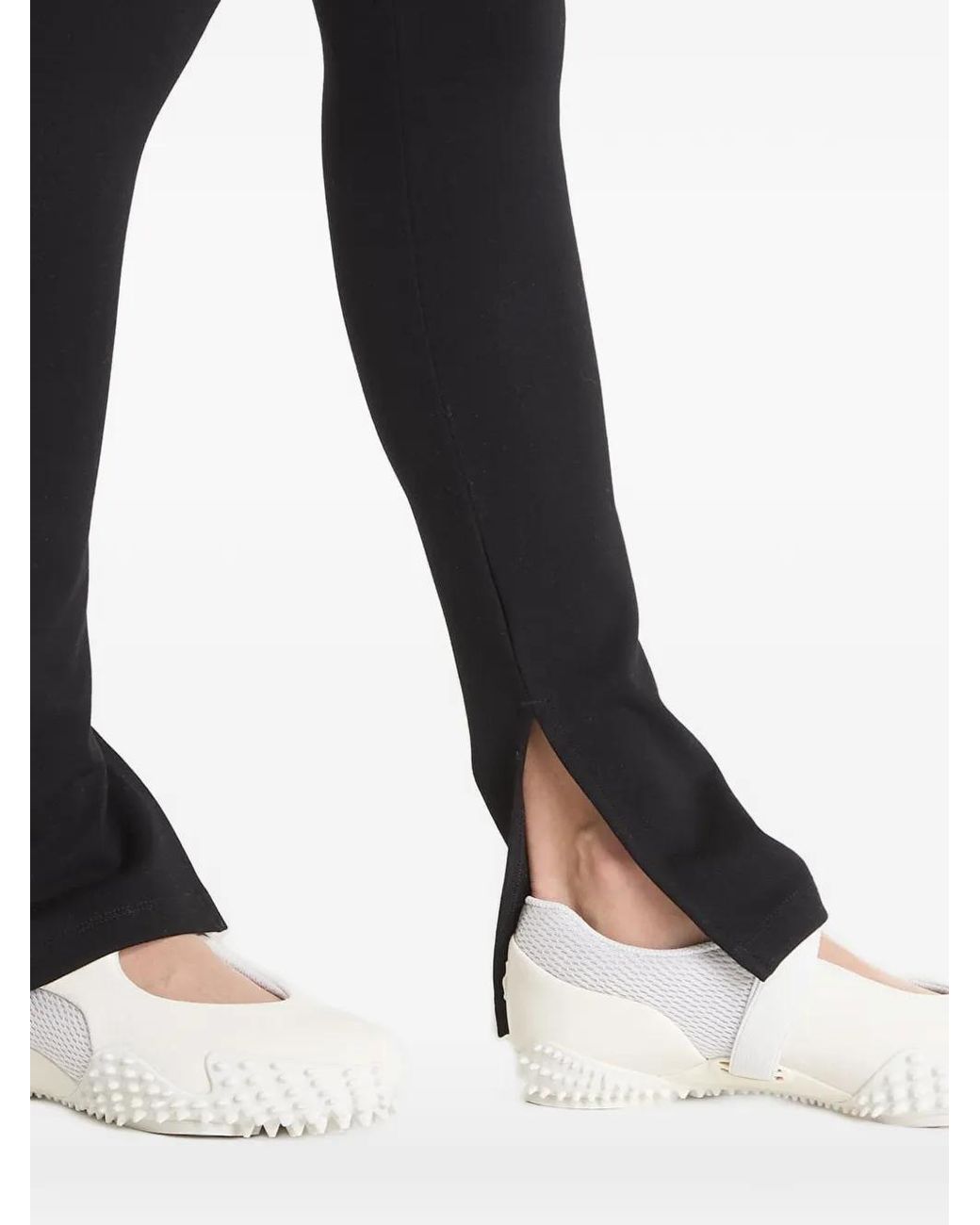 Karl Lagerfeld Black Legging Milano À Taille Logo