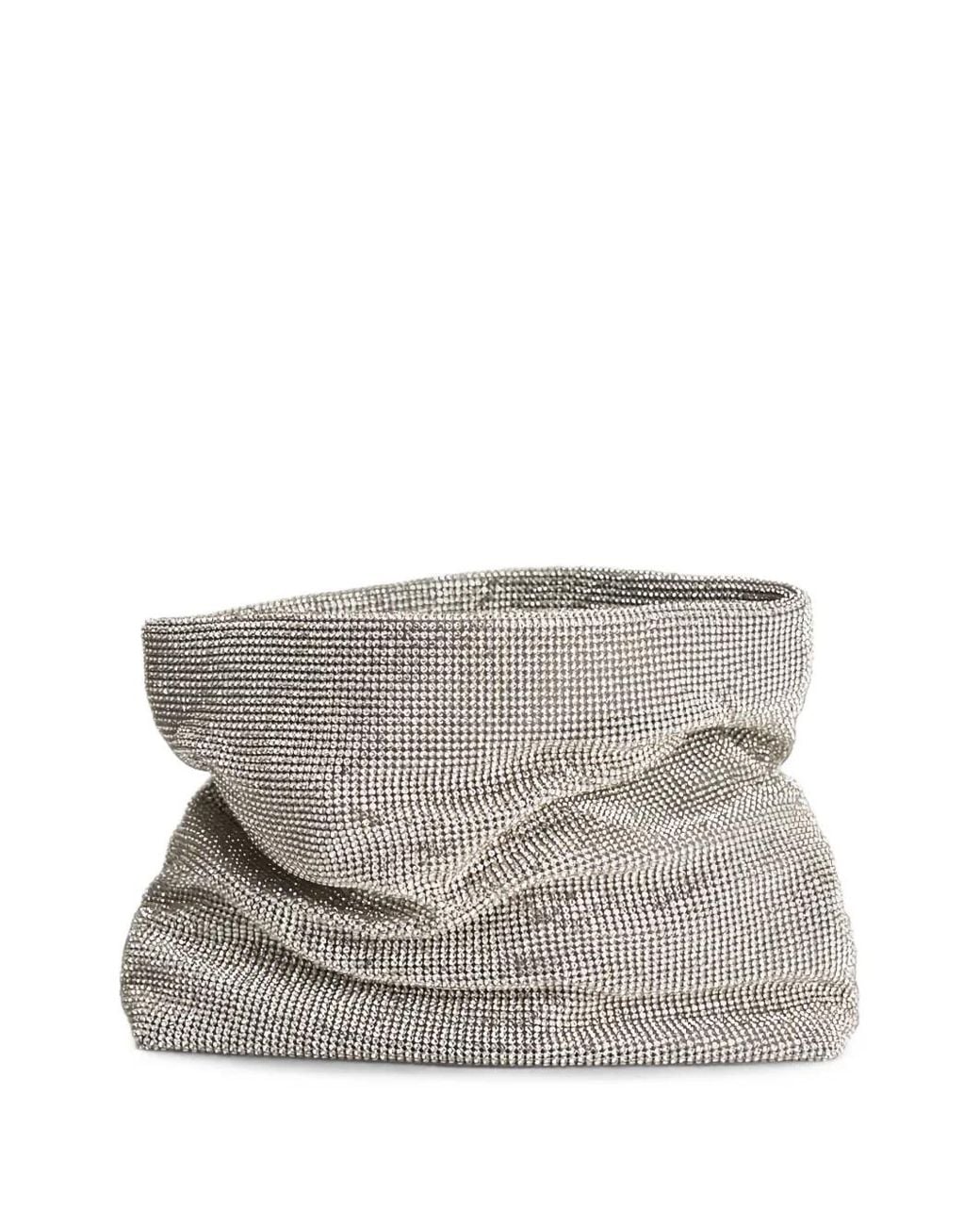 Twentyfourhaitch Gray Varadero Clutch Bag