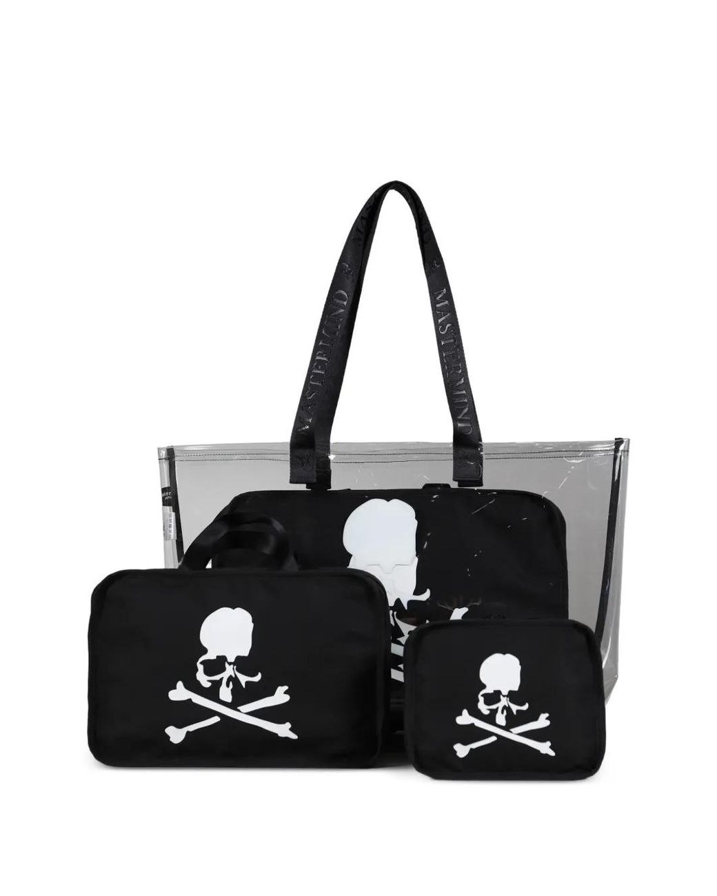 Mastermind Japan Gray Skull-Print Tote Bag for men