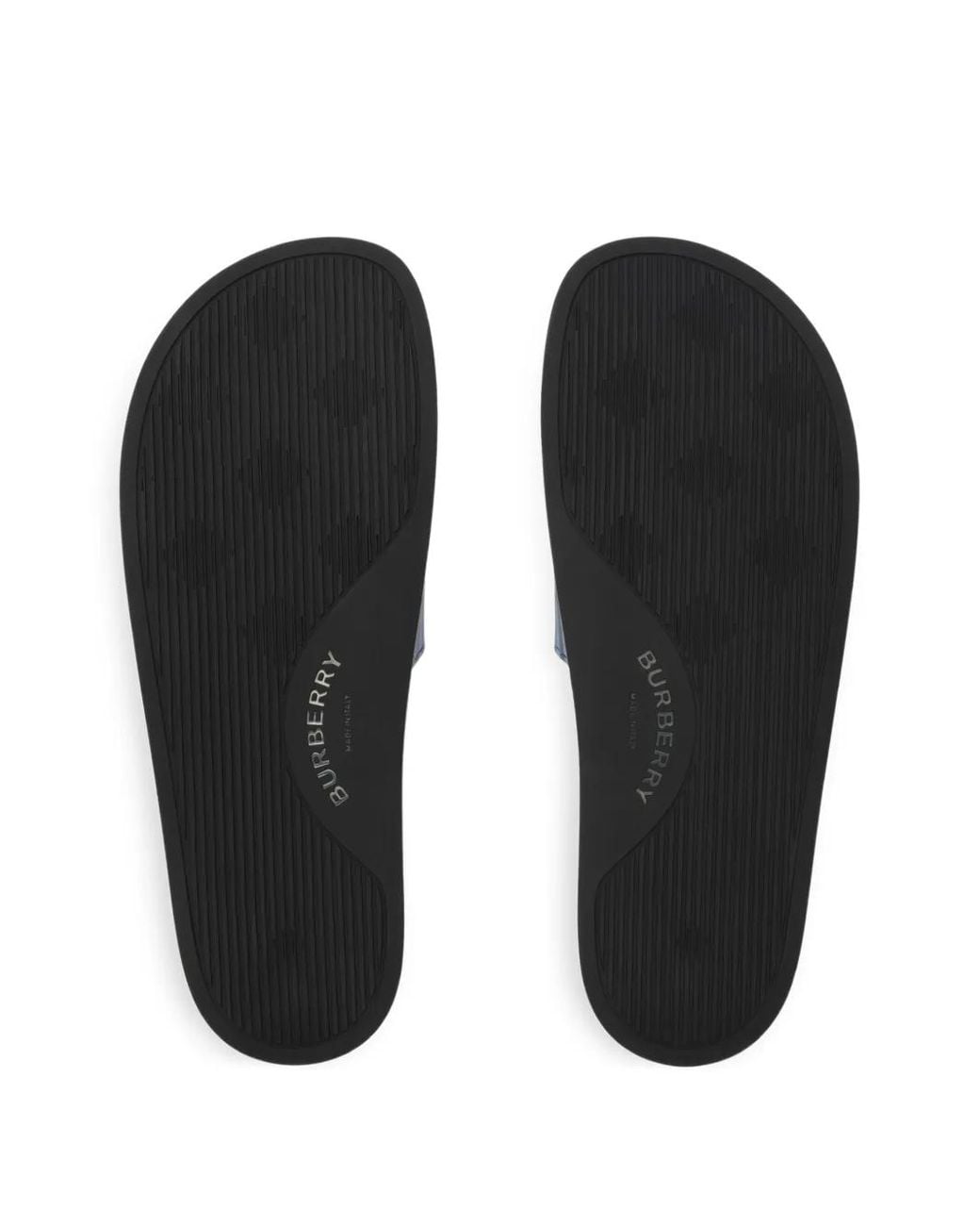 Burberry Blue Check Slides for men