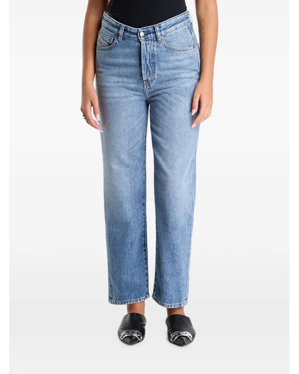 DIESEL Blue Straight-Leg Jeans
