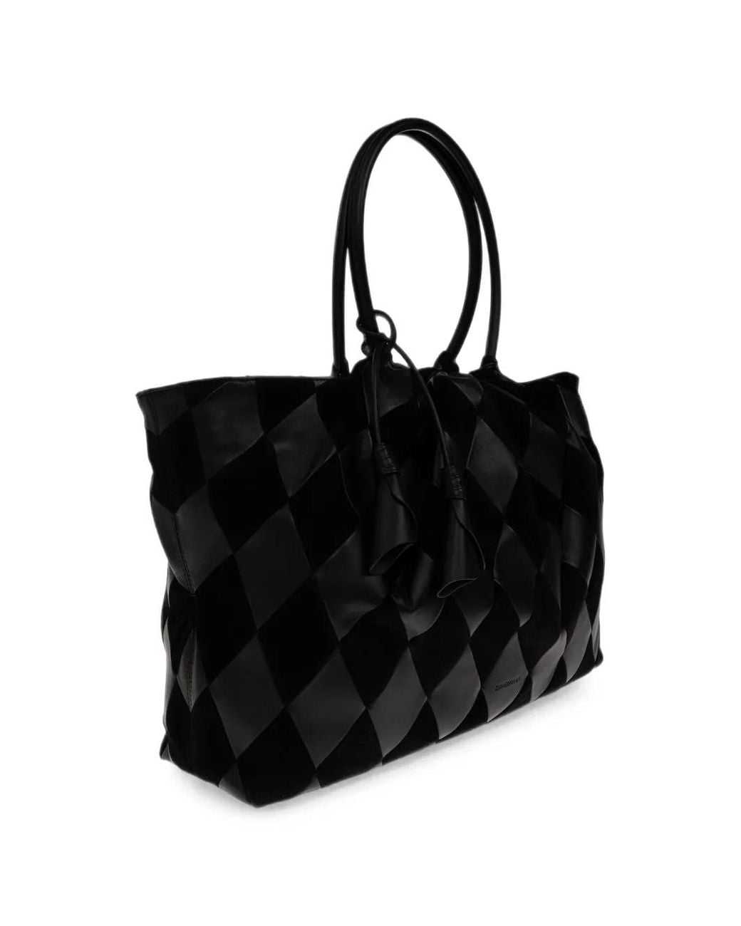Zimmermann Black Cloud 91 Harlequin-Patchwork Tote Bag