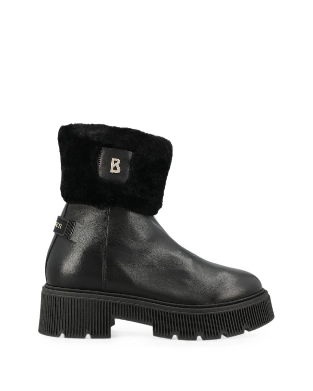 Bogner Black Bottines Turin 6 À Plaque Logo