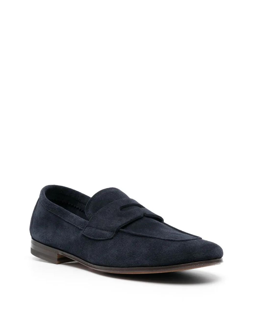 Henderson Blue Capri Suede Loafers for men