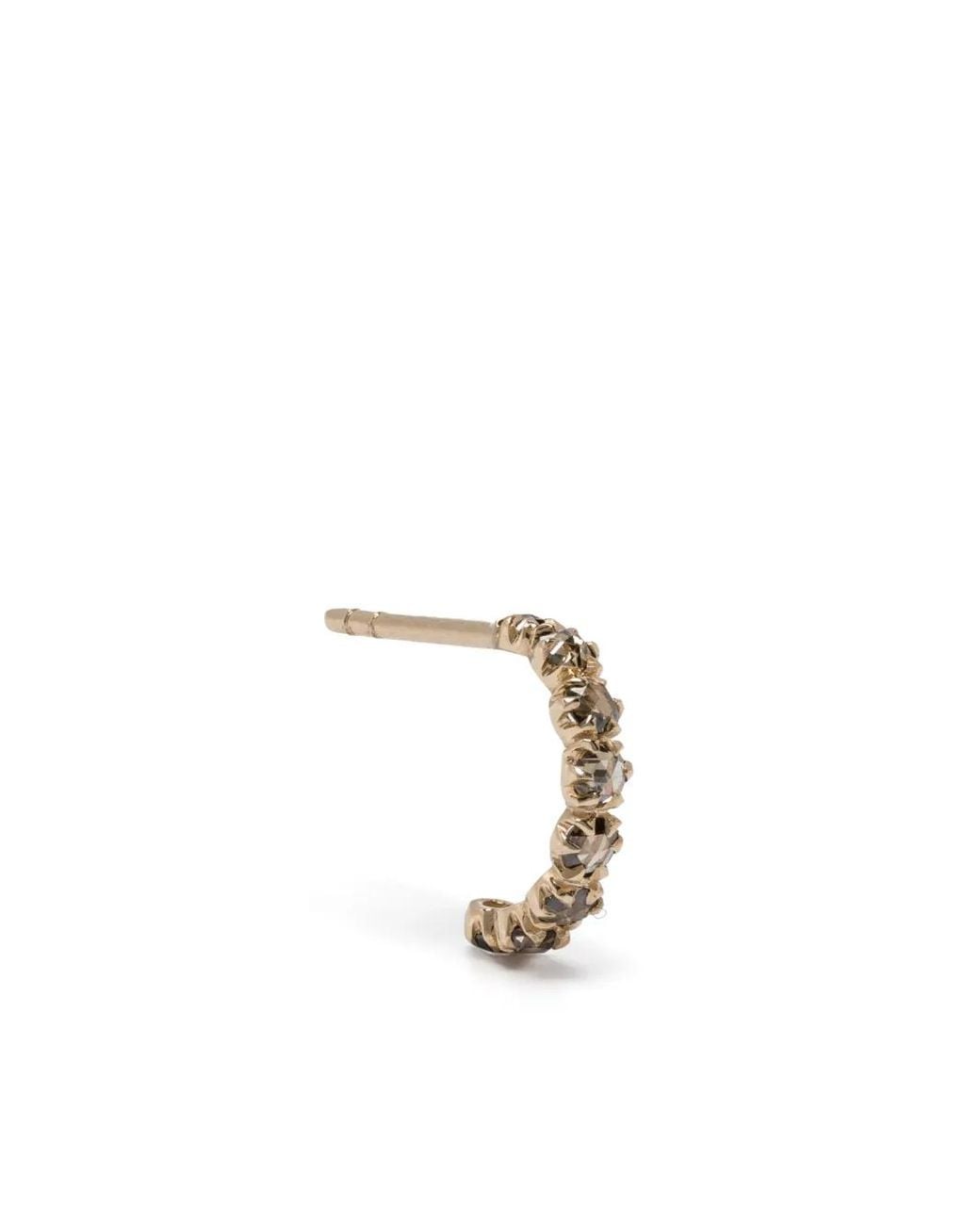 Pascale Monvoisin White 9Kt Ava Diamond Single Earring