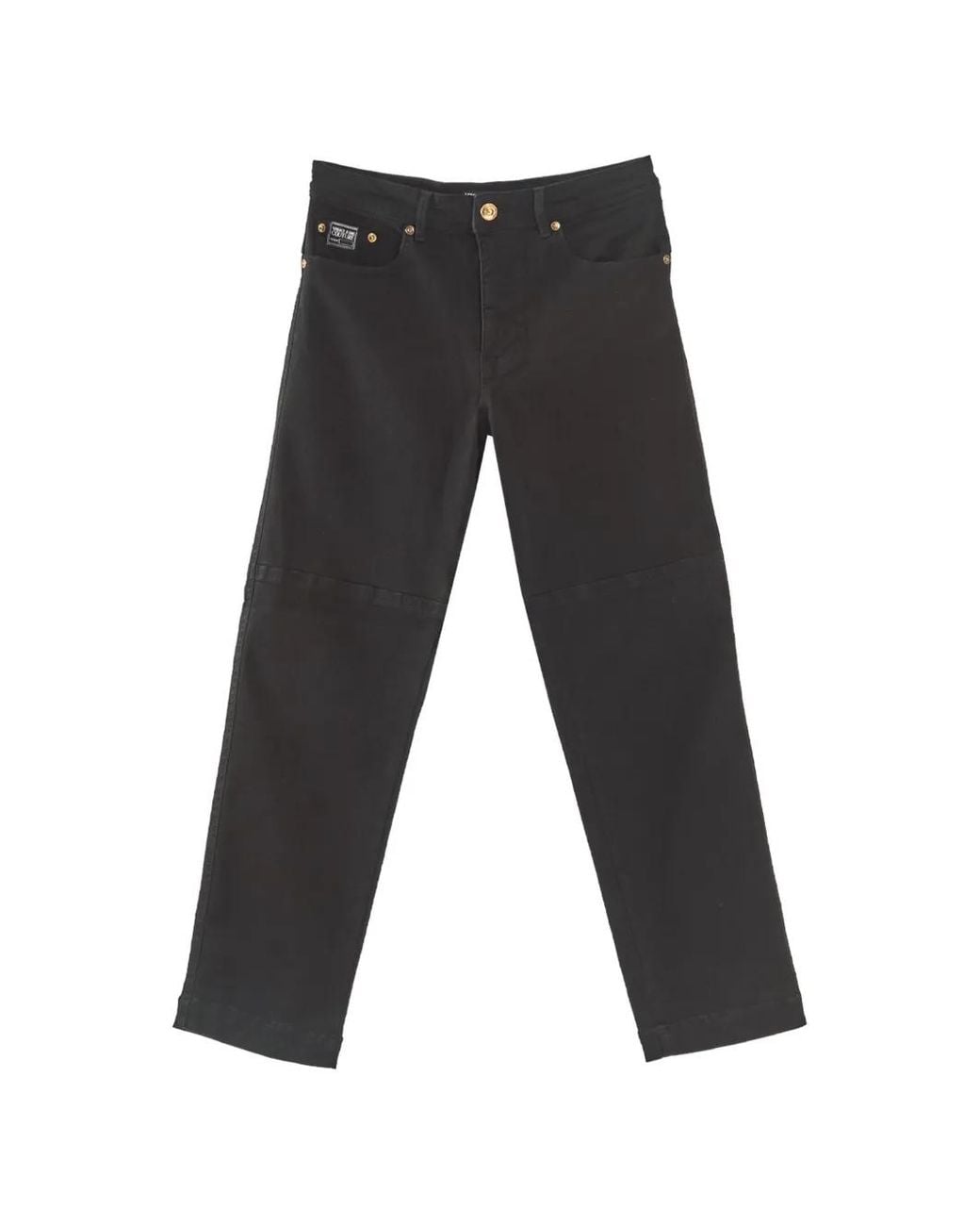 Versace Jeans Couture Black Logo-Plaque Regular-Fit Jeans for men